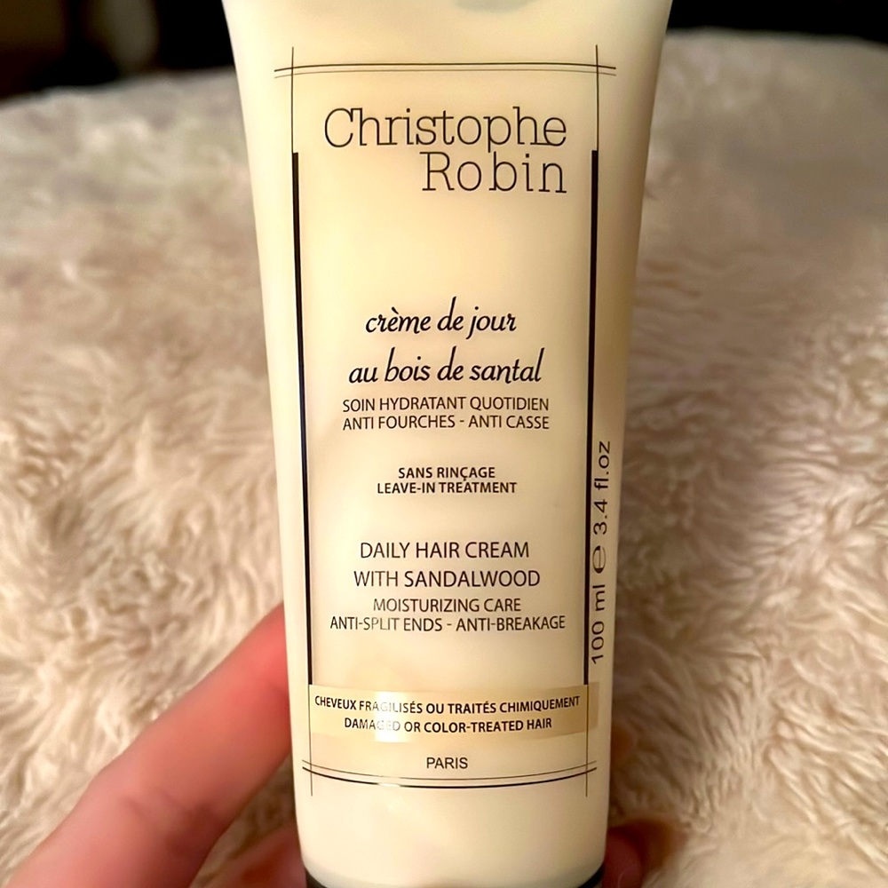 CHRISTOPHE ROBIN Paris daily hair cream with sandalwood new and sealed organic